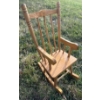 Image 2 : Collectible Doll Accessories - Rattan Bassinette 21T Lawn Lounger & Wood Rocking Chair 