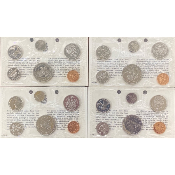 Canadian Mint Proof-Like Coin Sets (1970s), Featuring Special Edition Dollars