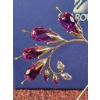 Image 3 : Swarovski Crystal Tulip Figurine With Purple Accents and Certificate