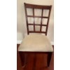 Image 8 : Dark Wood Dining Set W/Six Chairs ++ Extension Leaf  40x64x31"tall