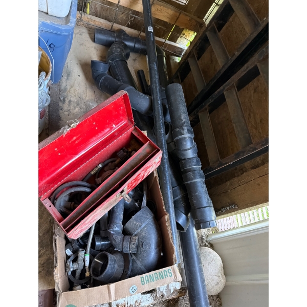 Plumbing Miscellaneous with Red Tool Box