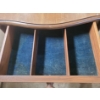 Image 4 : Wooden Bar Cart w/ Shelf and Drawer 27 W, 17 D, 28 T (Closed Flaps) 