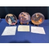 Image 1 : Set of Three Collectors Plates with original boxes and COA