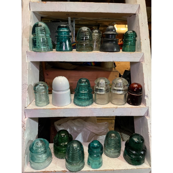  Unresearched insulators various size and brands. 
