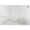 Image 1 : Drinkware Set Includes A Glass Pitcher And Multiple Matching Tumblers Tumblers, & "Spirale" serving.