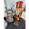 Image 3 : Large nutcracker 40” height with two snowman decorations24” height
