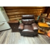 Image 1 : Leather recliner with two side tables in great condition