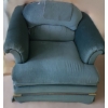 Image 2 : Teal Fabric Chair 39 W, 31 D, 30 T and Floor Lamp 58 T to Top of Finial 
