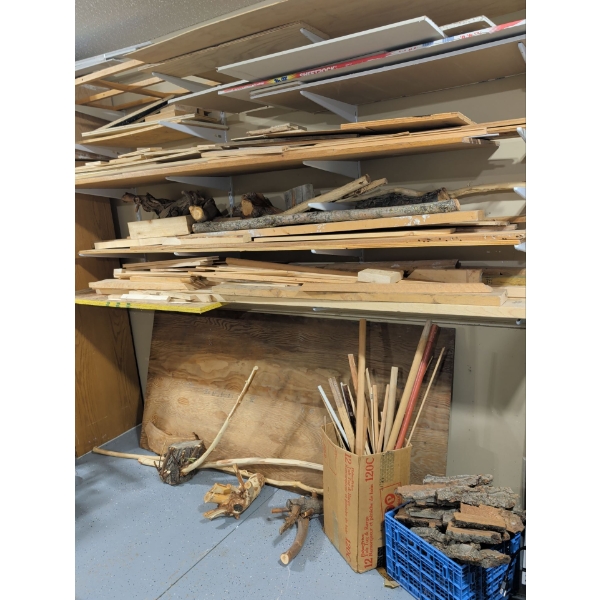 Woodworker's Wood Pile - Choice Cuts Of Various Wood Types w/ Bonus Drywall Sections 