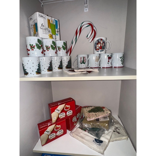 Holiday Bundle-Mugs, Shot Glasses, Napkin Holders, Napkins