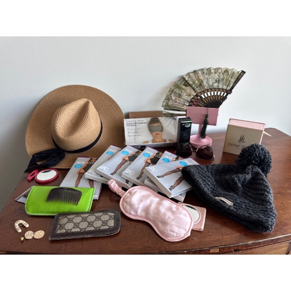 Top Drawer Finds - New Panty Hose Columbia Toque Sun Hat Asian Fan & More