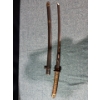 Image 1 : 39" Brown Katana w/ Flower Detail & Rope Grip 