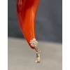 Image 4 : 3 Agate Pendants with Floral Bail and Original Box