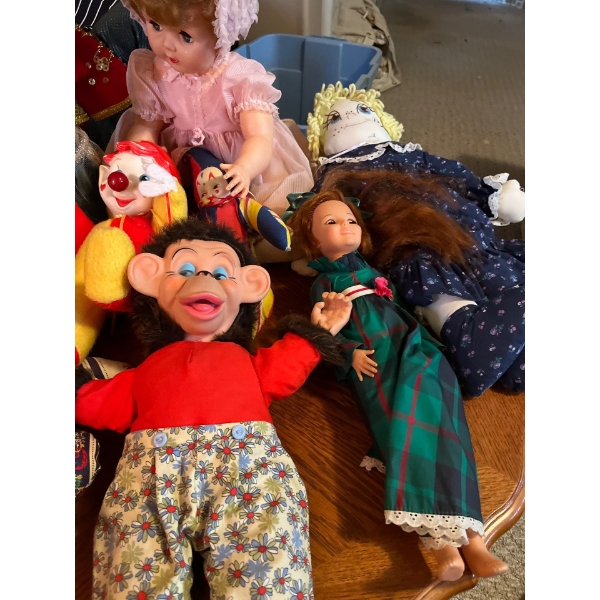  Large collection of dolls, dating back to 1950s
Marriott clowns, crazy eyes monkey to name of you