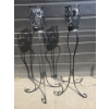 Image 2 : Decorative Metal Candle Stands 3 ft Tall (2)