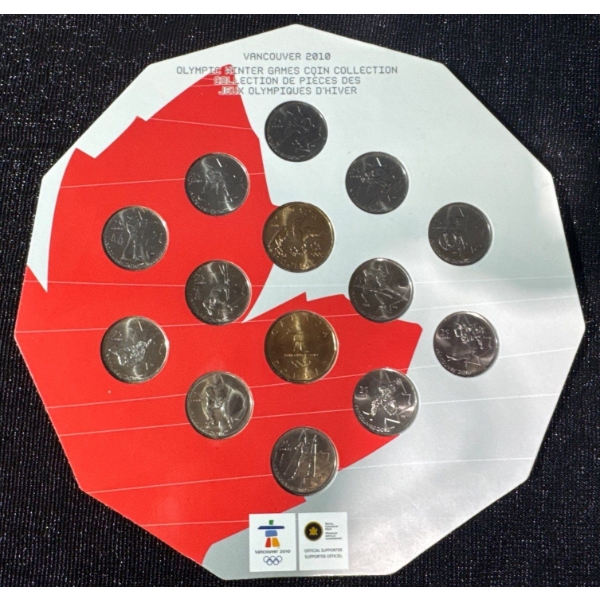 Vancouver 2010 Olympic Winter Games Coin Collection