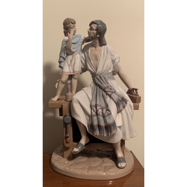 LLADRO Porcelain 'St Joseph Carpenter' Figure - 9W, 15T 