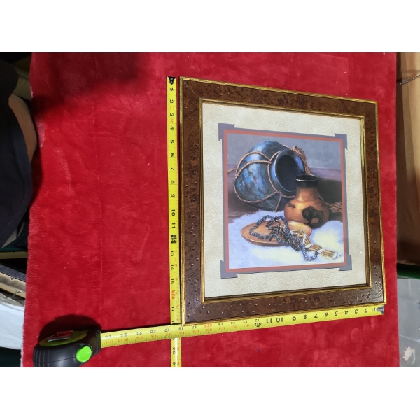 Indigenous Still Life 14 1/2" X 14 1/2" Before Frame