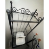 Image 3 : Bathroom Organizer Shelf W/ Glass shelving Slats  24w x18d x 73tall