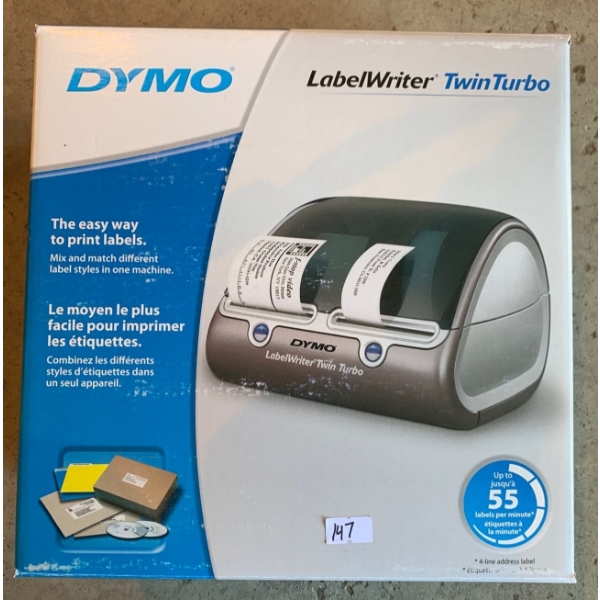 New Dymo Label Maker Twin Turbo Mo.N15243