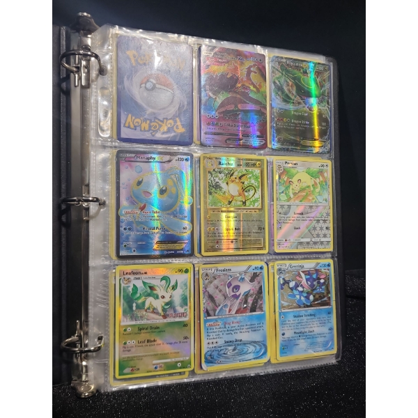 Binder w/ Selection of Pokemon Cards, Some Upper Deck Hockey as Well