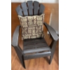 Image 2 : Brown Resin Muskoka Style Chairs 30 W, 35 D, 35 D and Rack 12 W, 10 D, 38 T 