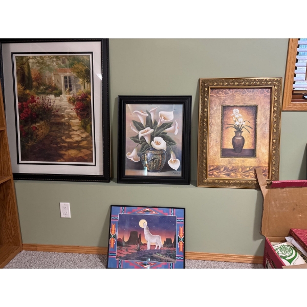 3 Flower Prints Large 31X39 Medium 20X29 Small 20X24
 