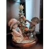 Image 3 : 1982 Florence Giuseppe Armani "Boy and Girl Around the Christmas Tree" Figurine, Model Number 0280C 