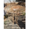 Metal Garden Set: Table 28" Top, 43 T, Four Chairs 19 W, 19 D, 46 T, Corner Shelf 20 W, 14 D, 55 T 