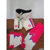 Image 3 : Tackla Ice Hockey Pants and Accessories with Red and White Design