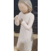 Image 3 : Assorted Figurines Including:  Willow Tree Figures, Mini Crystal and Glass, Tallest Figurine 11 T 