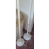 Image 3 : Two Torchiere Floor Lamps 71 h