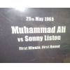 Image 2 : Framed Poster 37 X 25 of Muhammad Ali vs Sonny Liston Fight 25th May 1965 