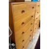 Image 3 : Pair Of Pine 6 Drawer Dressers 41x18x40