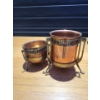 Image 6 : Vintage Copper Craft Serving Ware w/ Hand Painted Royal Delpht Porcelain Plate