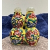 Image 3 : Double Floral Snuff Bottle with Spoons 2.5H