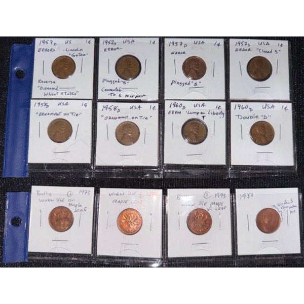 Collectable American Pennies 