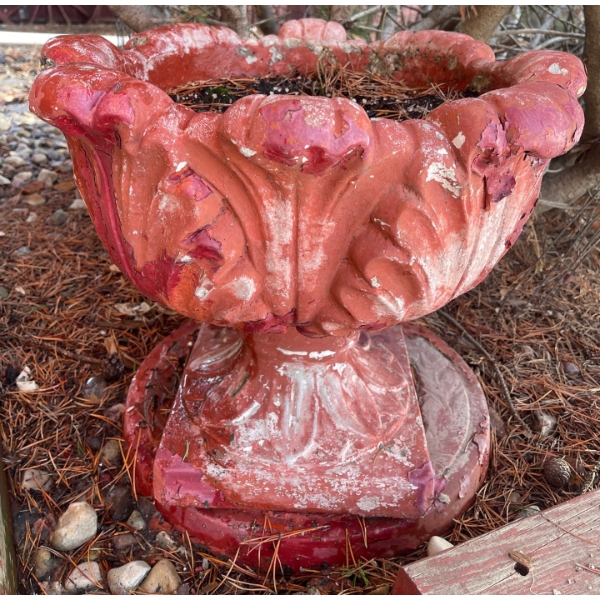 Outdoor Plant Pot 20"tall (Paint is Chipping)