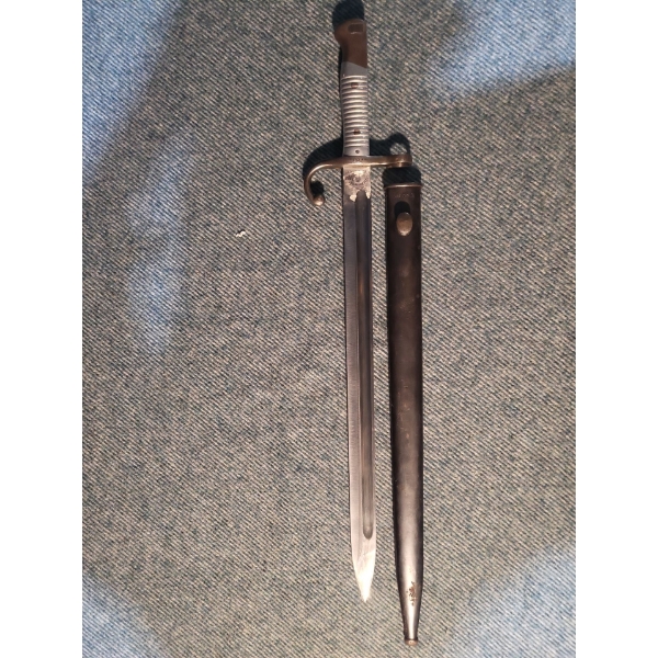 Authentic M1891 Argentine Mauser Model Bayonet, German Blade Dated 1892