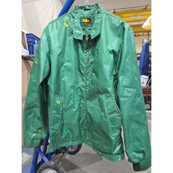 Vintage John Deere Zip-Up Mens Large (Approx Size)
