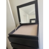 Image 2 : Ikea Malm Black MDF Lingerie Chest w/ Mirror Flip Top 16 W, 19 D, 48 T 
