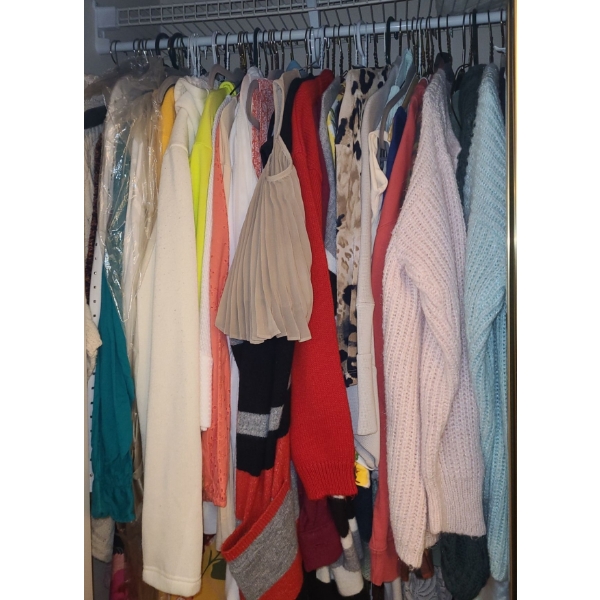 Contents of Closet- Women's Clothing/ Assorted Sizes (3)