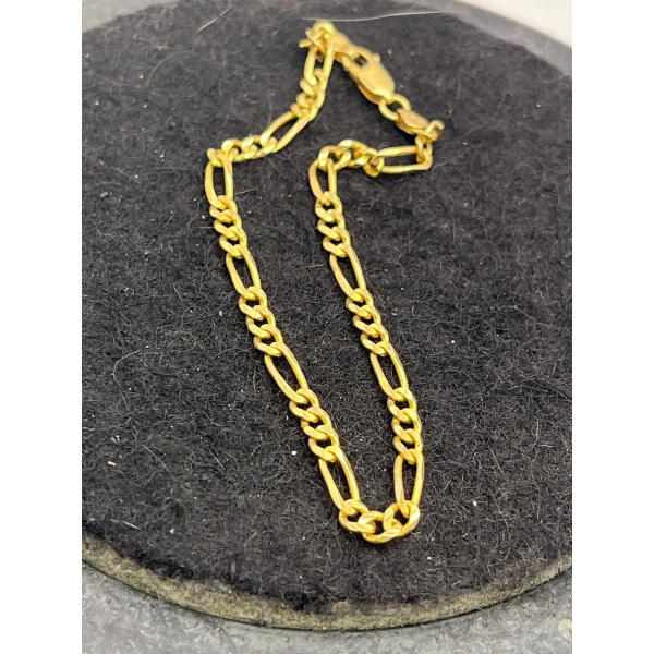 14K Gold Link Bracelet (total weight 5.5g)