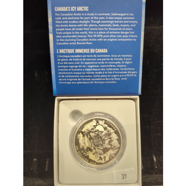 2016 Canada's Icy Arctic Proof Silver 99.99% 62.69g
