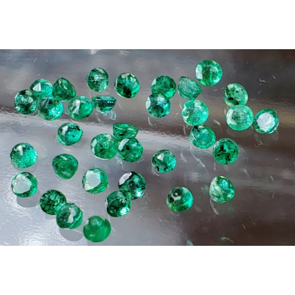  Emerald Parcel (3.35 ct total, 2.4 mm)