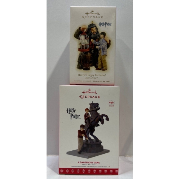 Harry Potter- Harry! Happy Birthday, A Dangerous Game Hallmark Ornaments