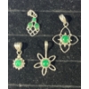 Image 1 : Collection of Green Stone Pendants 