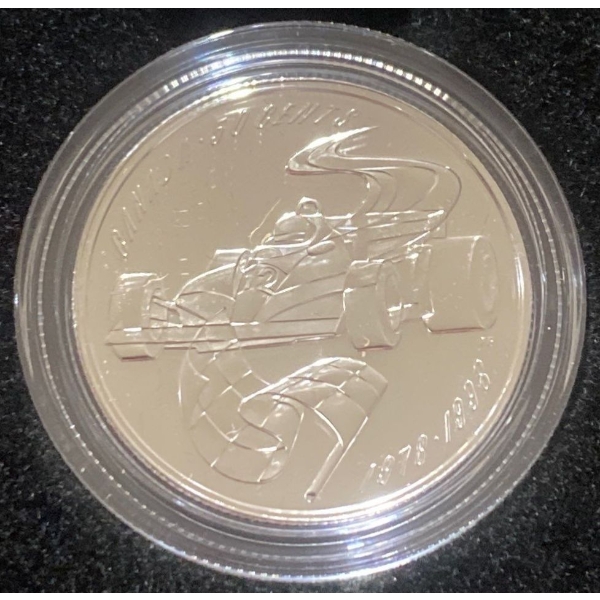 1998 Canadian 50-Cent Sterling Silver Coin From The "Canadian Sports Firsts" 92.5% Silver 9.3 Grams