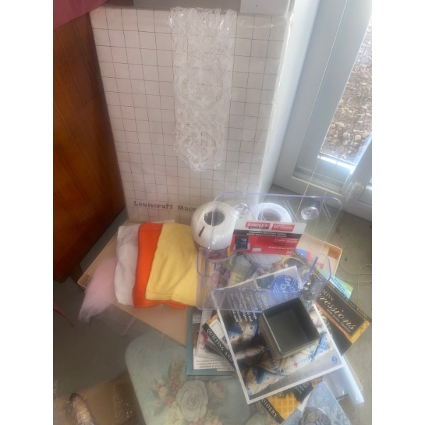 Crafter's Essentials - Macrame Guide Butterfly Kit Assorted Fabrics Ribbons & More