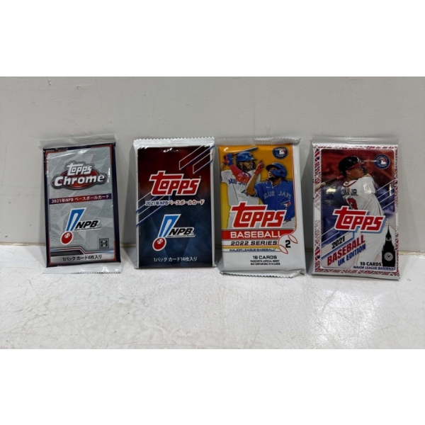 4 Packs of Unopened Topps Baseball Cards (21-22)